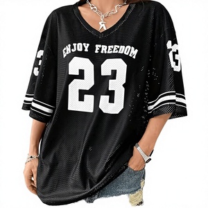 Tenues de sport personnalisées de qualité supérieure, imprimées sur mesure, pour le football, le baseball, le basketball, le streetwear, maillots courts en mesh respirant - Product Image 3