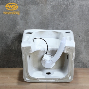Design <span class=keywords><strong>moderne</strong></span>, lavabo en céramique pour salle de bain, lavabo sur pied pour le <span class=keywords><strong>jardin</strong></span> - Product Image 6