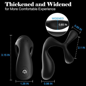 Juguetes sexuales de silicona para parejas, anillo para mejorar la erección de larga duración, vibrador <span class=keywords><strong>Anal</strong></span>, masajeador de próstata, tapón <span class=keywords><strong>Anal</strong></span>, anillo para pene para hombres - Product Image 5