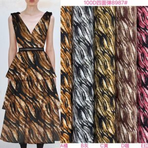 Novedad <span class=keywords><strong>2026</strong></span>: Tela Crepé Elástica en 4 Direcciones, 95% Poliéster, 5% Spandex, con Estampado Floral Colorido, para Ropa y Forro de Hombre/Mujer - Product Image 5