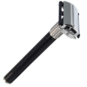 Wholesale Price Heavy Duty Double Edge Safety Razors Black Matte Color Men's Wet <b>Shaving</b> razor - Product Image 1
