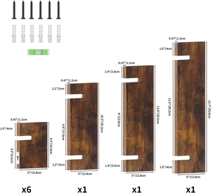 ชั้นวางของแบบแขวนติดผนัง3ชั้น, ชั้นวางของแบบแขวนติดผนังกระถางต้นไม้แบบแขวน - Product Image 2