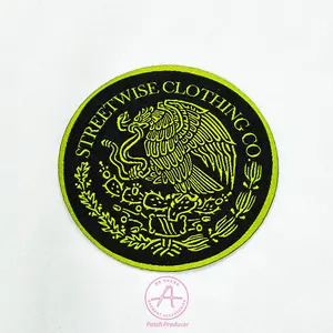 Heat Seal Backing Individualized Pattern Design Woven Patch Sew-on Iron-on Hook And Loop Eco-Friendly
