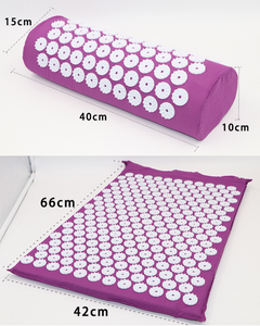 Juego de alfombrilla y almohada de acupresión para aliviar el dolor de espalda/cuello y relajación muscular - Product Image 6