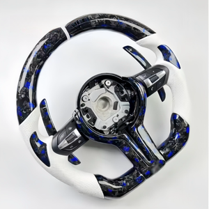 Volant en fibre de carbone et cuir de style sport pour <span class=keywords><strong>BMW</strong></span> <span class=keywords><strong>Série</strong></span> 6 F12 F13 X6 F16 Compatible avec les modèles M3 X5 M2 X3 X4 - Product Image 1