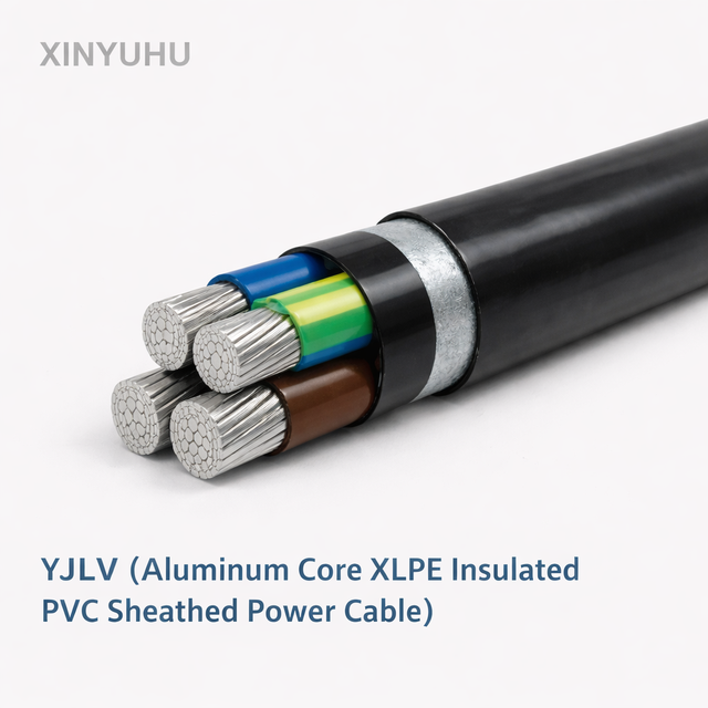 YJLV Series Copper Electrical Cable XLPE Insulation PVC Jacket 20kV IP44 Low Voltage 2/3/4/5 16-400mm National Standard Factory