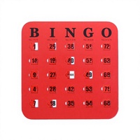 Cartes de bingo en papier écologiques Huaxi Mazaifei avec fenêtre mobile et marqueur de bingo BG-01