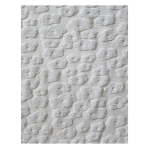 High Quality 240gsm Open End Jacquard <b>Knitted</b> Velour Fabric 80% Cotton 20% Polyester Velvet Cloth - Product Image 3