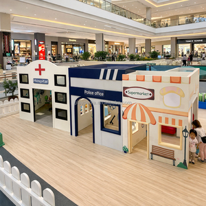 Aire <span class=keywords><strong>de</strong></span> jeux intérieure commerciale pour enfants, thème ville, équipement <span class=keywords><strong>de</strong></span> jeu souple, certifiée CE ASTM, personnalisable pour centre commercial - Product Image 1