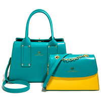 Nouveau Sac à Bandoulière 2-en-1 pour Femme 2026, Sacs à Main et Sacs Croisés avec Décoration Chaîne et Pompon, Fermeture Éclair, Sac Portable