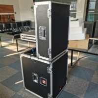 Haut-parleur actif portable grande capacité batterie au lithium double UHF avec microphones sans fil boîte de haut-parleurs sonores