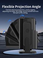 Mini projecteur de poche, téléphone portable, mise en miroir d'écran filaire, 1080P, stéréo HIFI, Airplay/Miracast, projecteur LCD portable, 30 000 heures