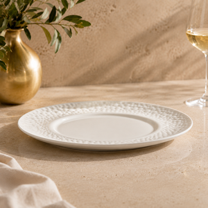 Assiettes en porcelaine blanche avec logo personnalisé, résistantes aux rayures, micro-réactives, assiettes haut de gamme pour restaurants, assiettes à entrées en céramique - Product Image 5