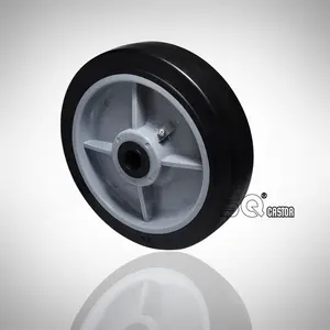 Casters 280kg heavy duty 4 inch 5 inch 6 inch 8 inch arc rubber mute industrial trolley wheel rotating wheel