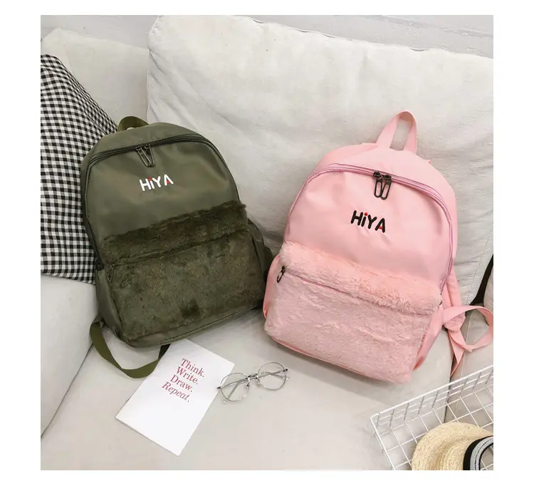 Sac à dos de sport en toile de coton, petite sacoche zhijang avec logo personnalisé, quatre articles en stock