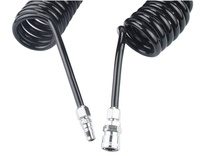 Tuyau de frein à Air de remorque de camion Flexible à haute pression haute durabilité PA Nylon spirale ressort hélicoïdal enroulé Kabel/fil tuyaux en caoutchouc