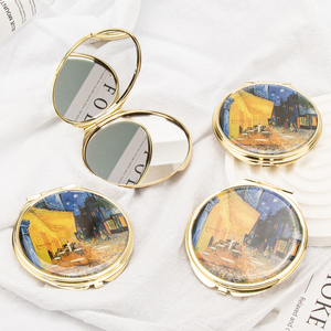 LOGOTIPO personalizado OEM 70CM Metal compacto maquillaje MirrorTourist atracciones regalos <span class=keywords><strong>Van</strong></span> <span class=keywords><strong>Gogh</strong></span> <span class=keywords><strong>pinturas</strong></span> al óleo espejo de tocador - Product Image 2