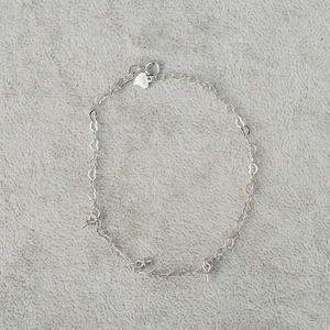 Bracelet en argent S925 simple en forme de cœur, 5-9 perles, accessoires de bijoux DIY pour femmes, chaînes fines, colliers, plateau vide - Product Image 3