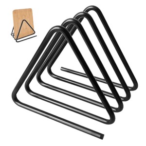 Organisateur de planche à découper triangulaire populaire, 4 niveaux, en métal noir, pour rangement de cuisine - Product Image 5