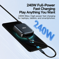 Câble de charge rapide PD 240W rétractable Type C vers Type C, 1M, longueur réglable sur 3 niveaux pour téléphone, ordinateur portable, tablette