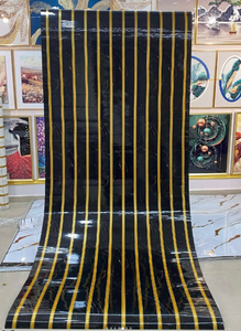 UDK vinilo 1,2*3m blanco dorado autoadhesivo 3D geométrico mármol hoja Peel & Stick pared pegatina precio de fábrica - Product Image 4