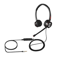 Kualitas baik membatalkan kebisingan panggilan pusat pc headset mikrofon untuk pusat panggilan telepon Headset komputer