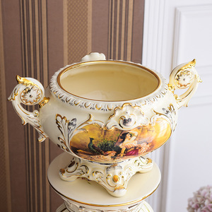 Florero de columna romana europea, maceta alta de pie para decoración del hogar - Product Image 5