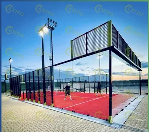 EXITO 10*20M High Quality Padel Court Panoramic Glass Court Wholesaler