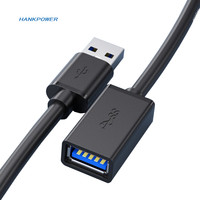 Kabel ekstensi USB 3.0 jantan ke betina, kabel ekstensi USB 3.0 AM ke USB 3.0 AF M/F, kabel ekstensi transfer Data sinkronisasi ekstensi