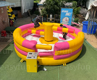 Jeu gonflable Wipeout Eliminator de luxe à faible coût avec contrôleur pour centre commercial et exposition