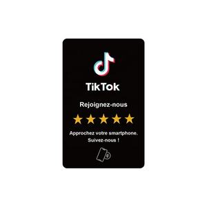 Carte Professionnelle NFC Intelligente en PVC Plastique TripAdvisor Snapchat Instagram Google Avis avec Code QR - Product Image 2