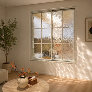 Fenêtre coulissante en aluminium avec moustiquaire de sécurité, conception à rupture de pont thermique pour villa au rez-de-chaussée, fenêtre extérieure antivol, certifiée CE Energy Star - Product Image 1