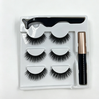 Bande d'eyeliner magnétique invisible, volume et courbure, en fibres synthétiques douces et légères, réutilisable, fait main, 3 paires, taille échantillon