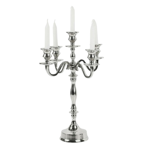 Candelabros antiguos de 5 brazos de calidad duradera, nuevo diseño, candelabro de Metal de aluminio para decoración del hogar y la boda - Product Image 1