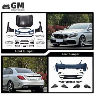 Kit <span class=keywords><strong>de</strong></span> carrosserie <span class=keywords><strong>de</strong></span> pare-chocs <span class=keywords><strong>de</strong></span> haute qualité pour <span class=keywords><strong>Mercedes</strong></span>-Benz <span class=keywords><strong>Classe</strong></span> <span class=keywords><strong>C</strong></span> W205 Facelift AMG C63, installation facile à visser, <span class=keywords><strong>crochet</strong></span> <span class=keywords><strong>de</strong></span> <span class=keywords><strong>remorquage</strong></span> - Product Image 2