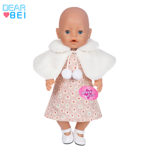 Abito in peluche Dearbei per bambole, vari stili, accessori per vestiti per bambole americane, modello Q-100-Q-109, design adorabile - Product Image 4