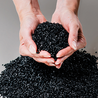 Granulés de plastique noir (Masterbatch) en PP, PE, PS, PC, HDPE avec 25%, 30%, 40%, 50%, 60% de contenu pour le moulage par injection et le soufflage