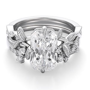 Anillo de oro liso de lujo de 18K, 14K, 10K con diamante de laboratorio certificado por IGL, nuevo diseño de anillo de compromiso para mujer, regalo para el Día de San Valentín. - Product Image 1