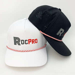Hip Pop rendimiento al aire libre de alta calidad sublimación impresa Logo personalizado perforado pesca sombreros gorras de béisbol impermeables - Product Image 5