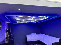 SUEZ Professional RGB Hexagon LED Lights for Car Workshop Solution d'éclairage haute visibilité