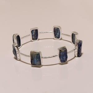 Bracelet de pierres précieuses en argent sterling 925, bijoux de pierres précieuses brutes en argent améthyste, fournisseur de bijoux de pierres précieuses en argent antique 925 - Product Image 6