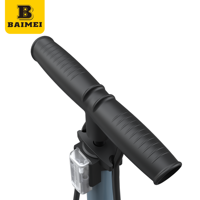 BAIMEI High Quality Portable Bicycle Floor Pump Customized OEM Manual Tool Inflator with Barometer High Pressure Feature