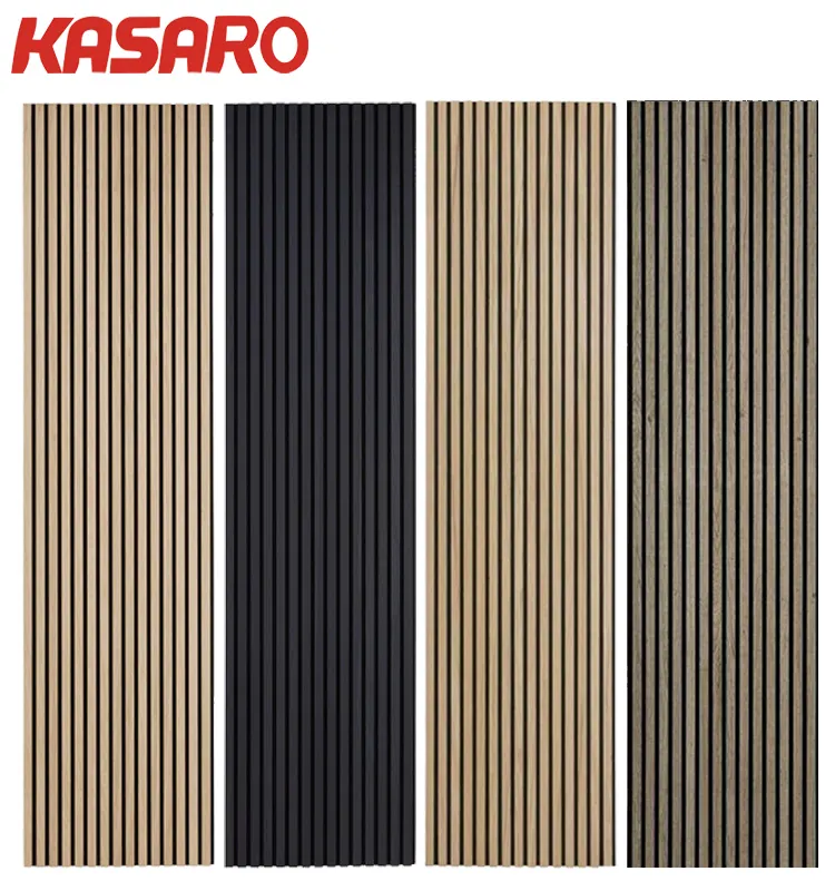 KASARO Hot selling mdf wall panels 3d acoustic panels for apartment pet wood wall panel interior