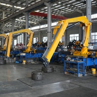 Grue pliante pour camionnette de 1 à 25 tonnes, grue à flèche articulée hydraulique de 5 tonnes pour camion, prix d'usine