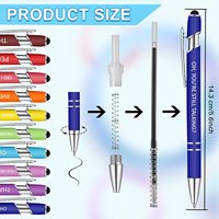 Ventes d'usine 2-en-1 stylet métallique universel pour écrans tactiles et stylos à bille pour tablettes et téléphones mobiles