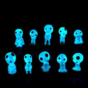 Micro paesaggio resina mini decorazione del giardino luce notturna elfo incandescente alien anime ornamenti in miniatura fai da te - Product Image 3