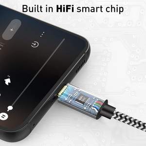 USB Type C 3.5mm Aux Câble Audio Nylon Voiture Aux Adaptateur <span class=keywords><strong>8K</strong></span> pour Samsung S20 Plus Note 20 S21 Ultra Tab S7 Casque De Voiture Haut-Parleur - Product Image 2