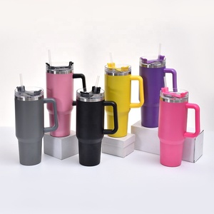 <b>Double</b> <b>Wall</b> Stainless Steel Eco-Friendly 40oz Tumbler 12-24hr Thermal Insulation Hand Grip-Wholesale Popular - Product Image 1