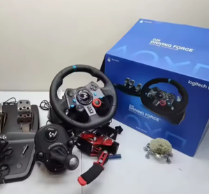 NUOVISSIMO Volante da Corsa Logitech <span class=keywords><strong>G29</strong></span> e Pedali da Pavimento, Controller per Giochi Mobile con Forza Reale - Product Image 1