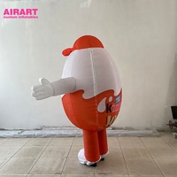 Costume gonflable d'œuf de Pâques pour les événements de Pâques en plein air, costume de mascotte d'œuf personnalisé